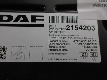 Panel de instrumentos pour Camion DAF 2154203 INSTRUMENTENPANEEL DAF XF 450 MODEL 2020: photos 3