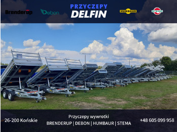 Remorque benne neuf BRENDERUP BT4310STB2700 + najazdy ALU | 308 x 168 cm | 2700kg: photos 4