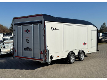Remorque porte-voitures neuf DEBON C2000 - zamknięta przyczepa do przewozu aut, 550 x 215 cm, 3500kg, felgi ALU, wciągarka elektryczna: photos 4