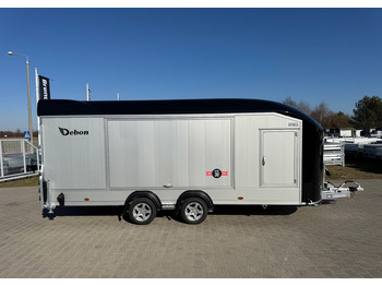 Remorque porte-voitures neuf DEBON C2000 - zamknięta przyczepa do przewozu aut, 550 x 215 cm, 3500kg, felgi ALU, wciągarka elektryczna: photos 3
