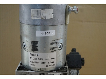 Pompe hydraulique pour Matériel de manutention Jungheinrich 51006444 | Pump unit 24V 2,2KW  Mahle AMJ5811  Pump motor 51056970 Pump unit 24V 2,2KW  Mahle AMJ5811  Pump motor 51056970 Tank 51038870 Valve block 51341531 for ERE225: photos 2
