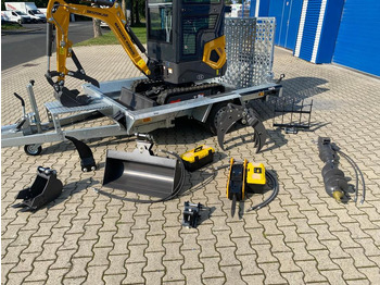Mini pelle Minibagger BK1250KJSR + Tieflader + Zubehör *INKL.19% MWST*BERGER KRAUS*VERSTELLFAHRWERK* KUBOTA*SOFORT!*: photos 3