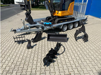 Mini pelle, Remorque Minibagger BK2800ASR + Tieflader + Zubehör *INKL.19% MWST*BERGER KRAUS*KUBOTA*SCHWENKARM* VERSTELLFAHRWERK*KLIMA*: photos 3