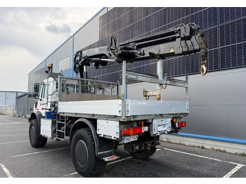 Camion plateau, Camion grue Mercedes-BenzUnimog U5000 + Hiab 099 E-4: photos 3