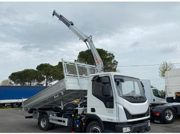 Camion benne, Camion grue IVECO EUROCARGO 75E16 2019 RIBALTABILE E GRU: photos 4