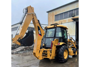 Tractopelle Used Wheel Loader CAT420F Caterpillar 420F Construction Machinery Mini Wheel Skid Steer Loader in Stock: photos 3
