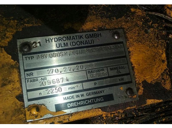 Pompe hydraulique pour Engins de chantier POMPA GŁÓWNA HYDRAULICZNA HYDROMATIK A8V080SR: photos 2