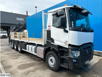 Camion plateau, Camion grue Renault C 430 8X4, EURO 6, HIAB, Remote: photos 3