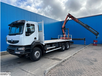 Camion plateau, Camion grue Renault Kerax 380 Dxi 6X4, EURO 6, Retarder, Palfinger, Remote: photos 2 Camion plateau, Camion grue Renault Kerax 380 Dxi 6X4, EURO 6, Retarder, Palfinger, Remote: photos 2