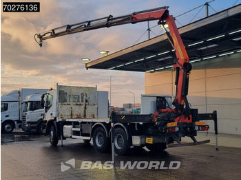 Camion plateau, Camion grue Iveco Trakker 360 6X4 Palfinger PK 18502 SH D Kran Crane Big axle Euro 6: photos 2
