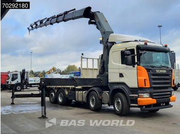Camion plateau, Camion grue Scania R420 8X2 Palfinger PK74002 Kran Crane Retarder Lift-Steering Axle Euro 4: photos 3 Camion plateau, Camion grue Scania R420 8X2 Palfinger PK74002 Kran Crane Retarder Lift-Steering Axle Euro 4: photos 3