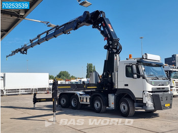 Camion porte-conteneur/ Caisse mobile, Camion grue Volvo FM 420 8X2 Repaired Damage Hiab X-Hipro 1058E-6 Kran Crane Lift-Lenkachse: photos 3