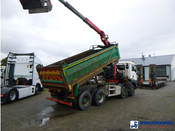 Camion grue MAN TGS 35.400 8X4 RHD tipper + Palfinger Epsilon M125L: photos 4