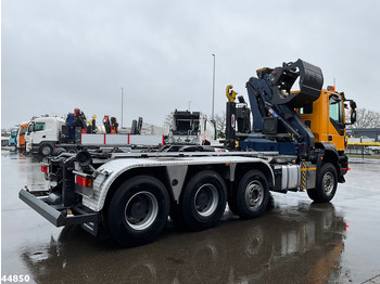 Camion ampliroll, Camion grue Iveco Trakker AD380T41W 8x6 Euro 6 HMF 19 Tonmeter Z-kraan: photos 4