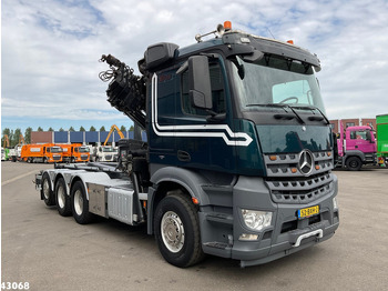Camion ampliroll, Camion grue Mercedes-Benz Arocs 3251 8x4 Euro 6 Hiab 28 Tonmeter laadkraan: photos 3