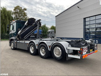 Camion ampliroll, Camion grue Mercedes-Benz Arocs 3251 8x4 Euro 6 Hiab 28 Tonmeter laadkraan: photos 4
