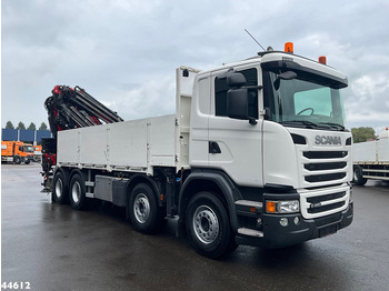 Camion grue Scania G 450 8x4 Euro 6 Fassi 66 Tonmeter laadkraan + Fly-jib Just 176.555 Km!: photos 4