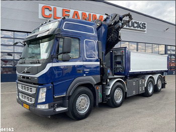 Camion benne, Camion grue Volvo FM 500 Euro 6 HMF 50 Tonmeter laadkraan + Fly-Jib: photos 4