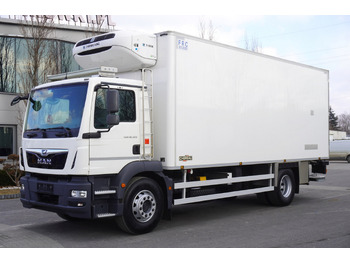 Camion frigorifique pour transport de viande MAN TGM 18.320 / CHEREAU meat hook refrigerator / Carcass elevator: photos 2