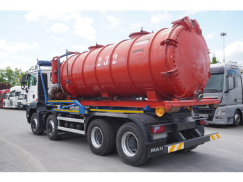 Tonne à lisier MAN TGS 35.400 8 × 4 E5 / HYVA HOOK LIFT 32.56 SE / Septic barrel 13000 L: photos 5