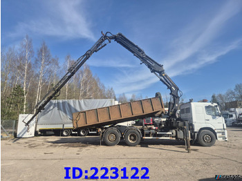 Camion benne MERCEDES-BENZ Axor 2533 6x2 + Atlas 332.3E Crane: photos 5