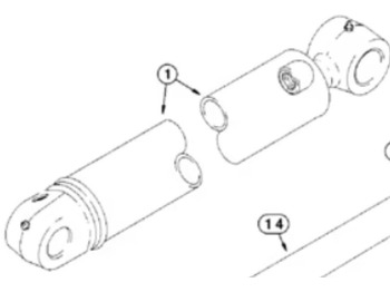 Vérin hydraulique CASE