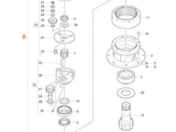Moteur de rotation CASE
