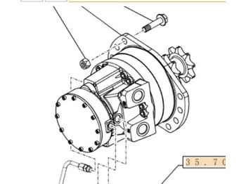Moteur hydraulique pour Engins de chantier neuf Case 84256617: photos 2