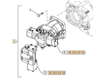 Moteur hydraulique CASE