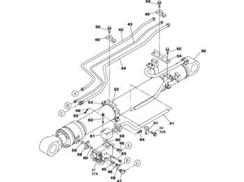 Vérin hydraulique CASE
