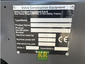 Pelle sur chenille neuf EC 37F Volvo: photos 3
