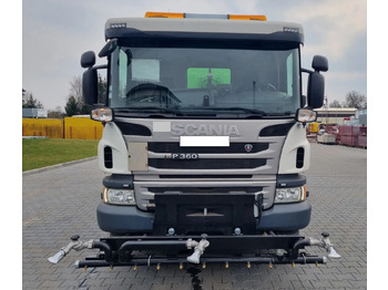 Benne à ordures ménagères Scania SCANIA P360  Myjka drogowa: photos 2
