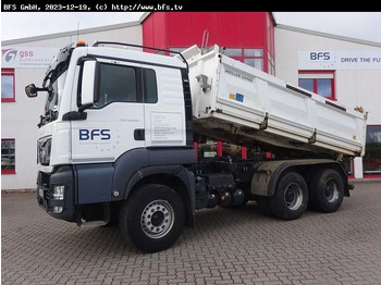 Camion benne MAN TGS 26.500 6x4 BB MEILLER Bordmatik links, Motor: photos 2