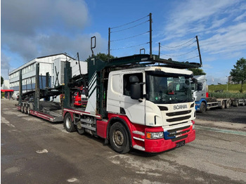Camion porte-voitures Scania P440 6X2 HUNWICK CAR TRANSPORT RHD: photos 4