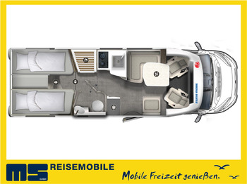 Camping-car profilé Eura Mobil PROFILA T 720 EB - 101 EDITION / EINZELBETTEN: photos 2