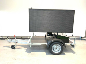 Matériel de chantier, Remorque Viplex tekstkar P8 ledscherm op aanhangwagen: photos 2