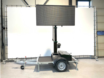 Matériel de chantier, Remorque Viplex tekstkar P8 ledscherm op aanhangwagen: photos 4