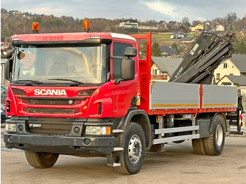 Camion grue, Camion plateau Scania P 280 * HIAB 122 E - 2 HIDUO + FUNK* TOPZUSTAND: photos 3
