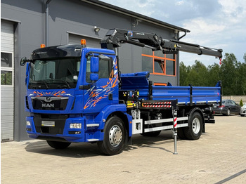 Camion benne MAN MAN TGM TGL TGS 18.250 // E6 // wywrotka + HDS HMF z pilotem //: photos 2