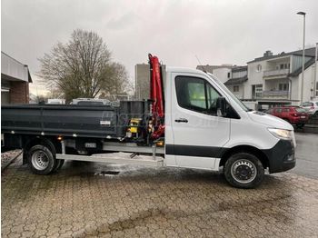 Camion benne, Camion grue MERCEDES-BENZ Sprinter 516 CDI Darus 3 old. Billencs: photos 1