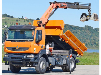 Camion benne, Camion grue Renault KERAX 370: photos 3 Camion benne, Camion grue Renault KERAX 370: photos 3