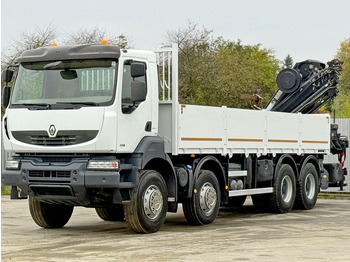 Camion plateau, Camion grue Renault KERAX 430 * HIAB 211 EP-5 HIDUO /FUNK *8x4: photos 4 Camion plateau, Camion grue Renault KERAX 430 * HIAB 211 EP-5 HIDUO /FUNK *8x4: photos 4