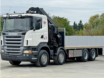 Camion plateau, Camion grue Scania R 620*PLATFORM 6,45m*HIAB 600 E - 9 + FUNK / 8x4: photos 3 Camion plateau, Camion grue Scania R 620*PLATFORM 6,45m*HIAB 600 E - 9 + FUNK / 8x4: photos 3