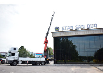Camion grue, Camion plateau Mercedes-Benz ACTROS 2546 6x2 Palfinger PK 50002 EURO 5 Cran .: photos 3