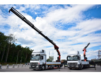 Camion grue, Camion plateau Mercedes-Benz ACTROS 2546 6x2 Palfinger PK 50002 EURO 5 Cran .: photos 2