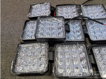 Matériel de chantier Unused LED Work Lights, 48w, 12V/24V, Adjustable Bracket, IP67 Waterproof, 6000k White (10 of): photos 3