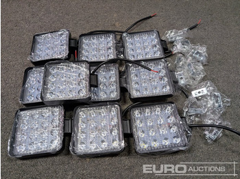 Matériel de chantier Unused LED Work Lights, 48w, 12V/24V, Adjustable Bracket, IP67 Waterproof, 6000k White (10 of): photos 5