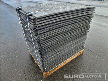Matériel de chantier Unused Pallet of Plastic Connectable Road Plates, 1200x800x28mm, 22kg per Plate (35 of): photos 3