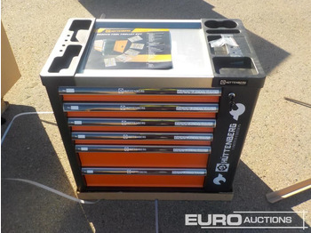 Équipement de garage Unused Huttenberg Tools Trolley, 220Pcs, Complete with Tools, 6 Drawers  / Carro Porta Herramientas Completo, 6 Cajones: photos 2