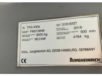 Chariot élévateur à gaz JUNGHEINRICH TFG 430